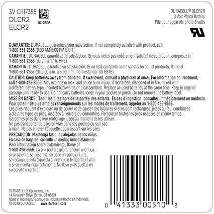 Duracell CR2 3V Lithium Battery, 2 Count (Pack of 1), CR2 Battery Lithium, High Power, Long-Lasting for Video and Photo Cameras, Lighting Equipment, and More - Image 2