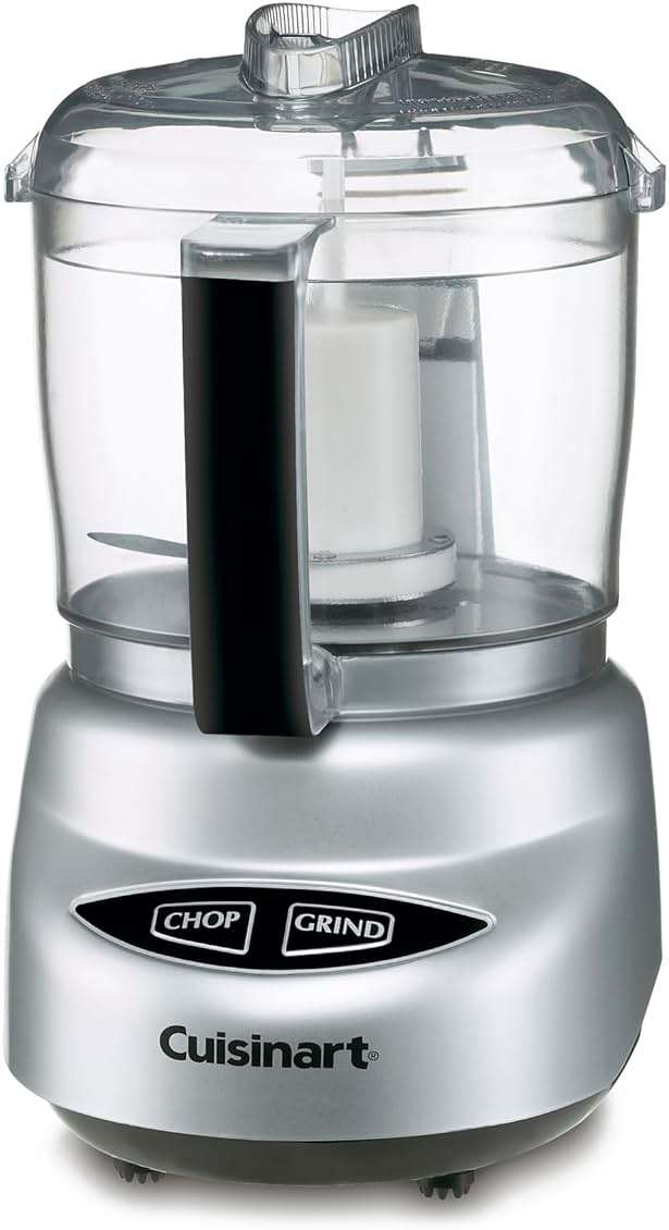 Cuisinart Mini-Prep Plus Food Processor, 24-Ounce Mini Food Processor to Chop Herbs, Vegetables, and Hard Cheese, 24-Ounce Work Bowl, Reversible Stainless Steel Blade, DLC-2ABC, Brushed Chrome/Nickel - Image 1