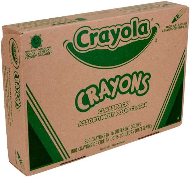 Crayola Bulk Crayon Classpack - 800ct (16 Colors), Bulk Teacher Supplies & Classroom Essentials for School, Arts & Crafts Crayons for Kids, Ages 3, 4, 5 - Image 7