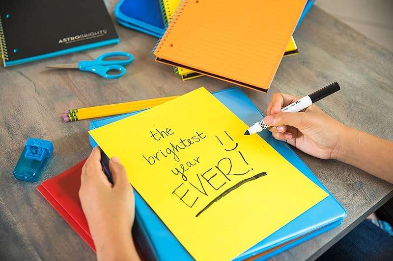 Neenah Astrobrights Bright Color Paper, 8 1/2in. x 11in., 24 Lb, FSC Certified, Solar Yellow, Ream Of 500 Sheets, 21538 - Image 2