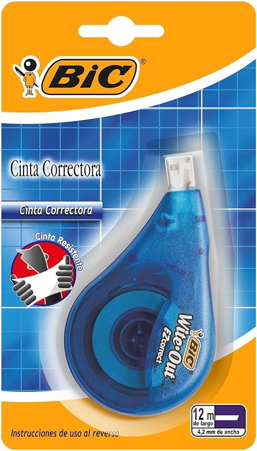 BIC Wite-Out Brand EZ Correct Correction Tape, 39.3 Feet, 1-Count Pack of white Correction Tape, Fast, Clean and Easy to Use Tear-Resistant Tape Office or School Supplies - Product Image