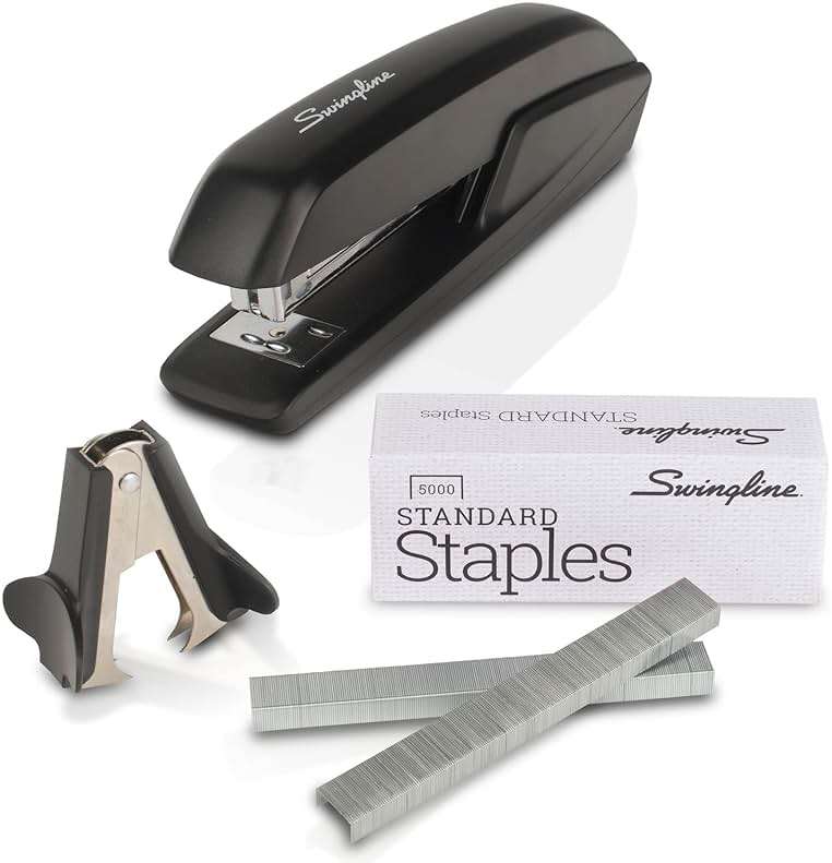 Swingline Stapler Value Pack, 20 Sheet Capacity, Jam Free, includes Standard Stapler, 5000 Staples and Staple Remover, Black (54551) - Image 1