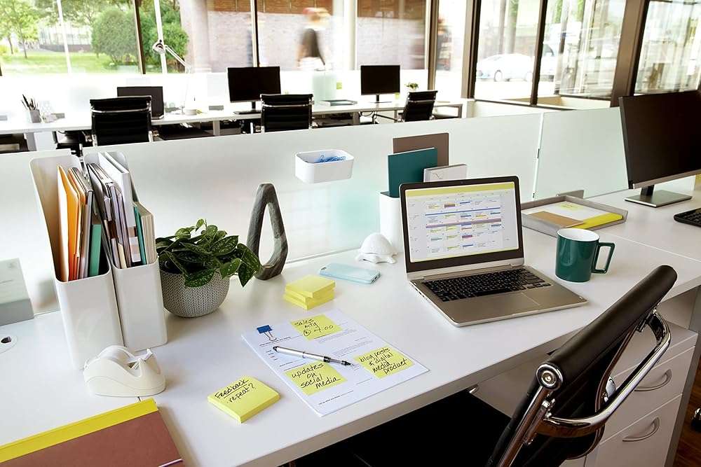 Post-it Notes, 3 in x 3 in, 4 Sticky Notes Pads, 50 Sheets per Pad, The Iconic Canary Yellow Note, School Supplies and Office Products - Image 2