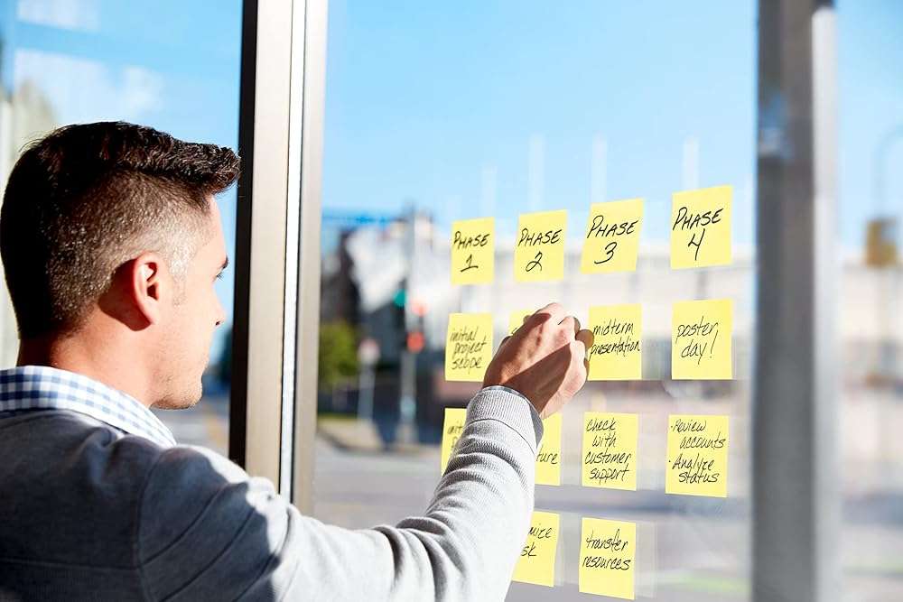 Post-it Notes, 3 in x 3 in, 4 Sticky Notes Pads, 50 Sheets per Pad, The Iconic Canary Yellow Note, School Supplies and Office Products - Image 9