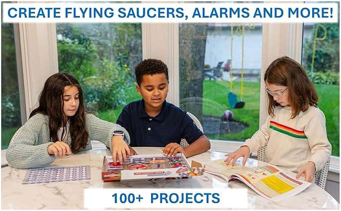 Snap Circuits Jr. SC-100 Electronics Exploration Kit, Over 100 Projects, Full Color Project Manual, 28 Parts, STEM Educational Toy for Kids 8 + - Image 2