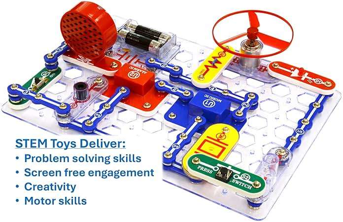 Snap Circuits Jr. SC-100 Electronics Exploration Kit, Over 100 Projects, Full Color Project Manual, 28 Parts, STEM Educational Toy for Kids 8 + - Image 6