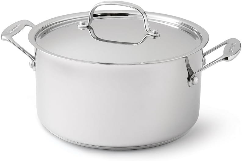 Cuisinart 744-24 Chef's Classic Stainless Stockpot with Cover, 6-Quart,Silver - Product Image