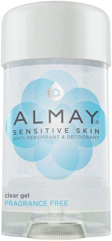 Almay Deodorant for Women, Gel Antiperspirant, Hypoallergenic, Dermatologist Tested for Sensitive Skin, Fragrance Free, 2.25 Oz - Image 1