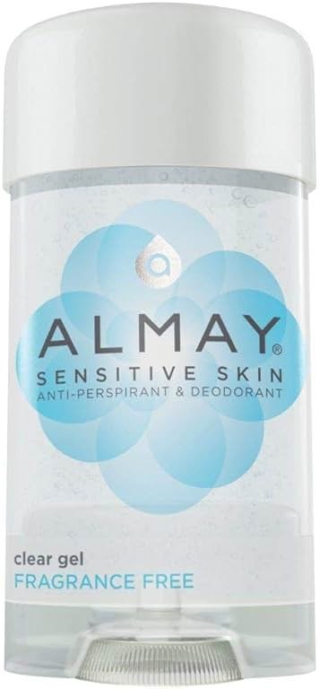 Almay Deodorant for Women, Gel Antiperspirant, Hypoallergenic, Dermatologist Tested for Sensitive Skin, Fragrance Free, 2.25 Oz - Product Image