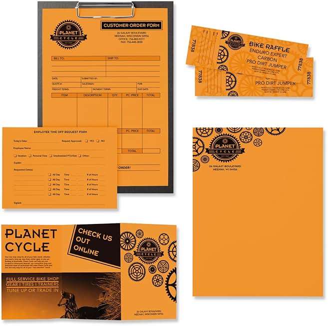 Astrobrights Color Paper, 24 lb Bond Weight, 8.5 x 11, Cosmic Orange, 500/Ream - Image 4