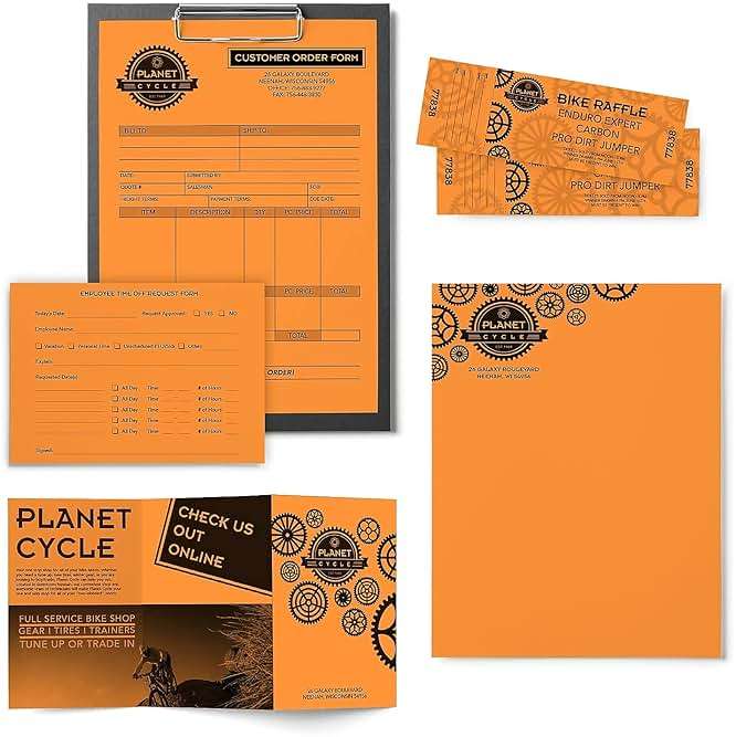Astrobrights Color Paper, 24 lb Bond Weight, 8.5 x 11, Cosmic Orange, 500/Ream - Image 5