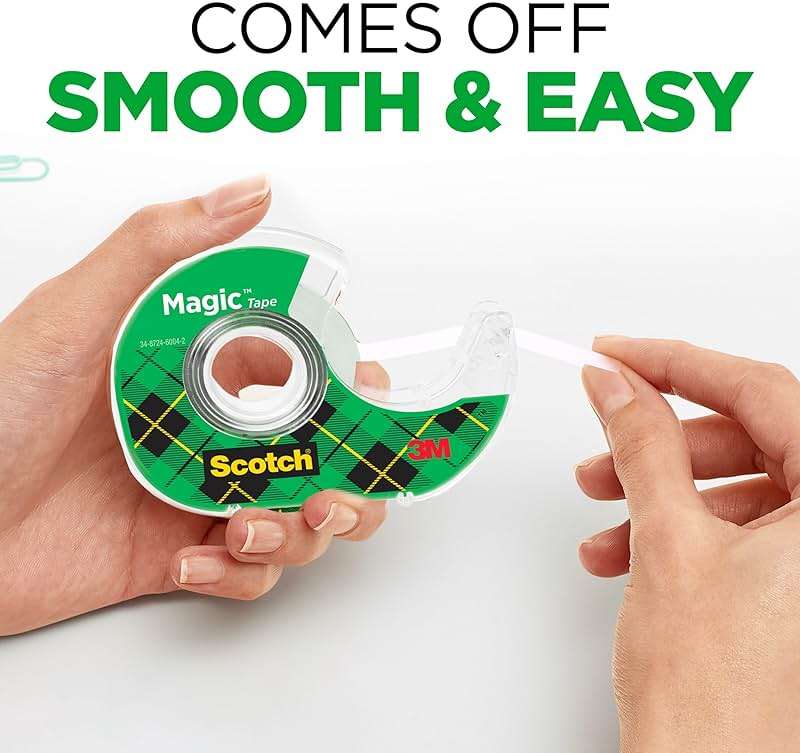 Scotch Magic Tape, Invisible, Home Office Supplies and Back to School Supplies for College and Classrooms, 6 Tape Rolls with Dispensers - Image 4