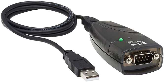 TRIPP LITE Keyspan High-Speed USB to Serial Adapter, PC & Mac, USB-A to DB9 RS232 Male, 3 Foot / 0.91 Meter Cable, 3-Year Warranty (USA-19HS) - Image 1