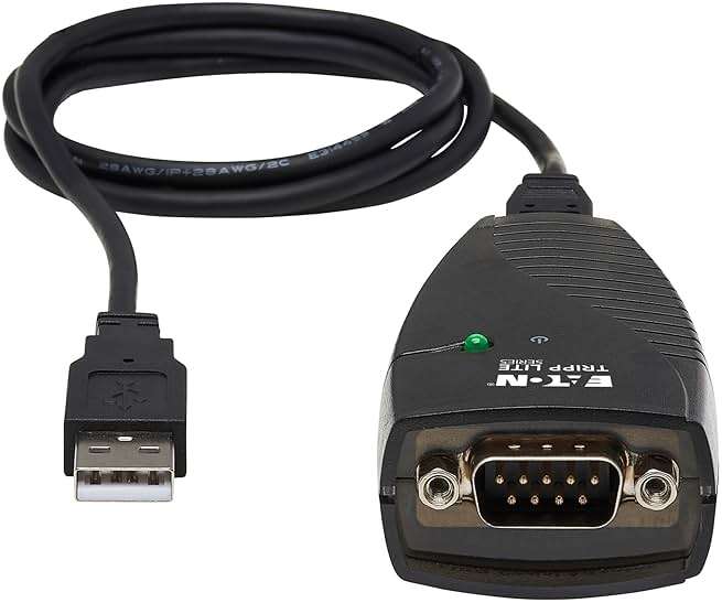 TRIPP LITE Keyspan High-Speed USB to Serial Adapter, PC & Mac, USB-A to DB9 RS232 Male, 3 Foot / 0.91 Meter Cable, 3-Year Warranty (USA-19HS) - Image 4