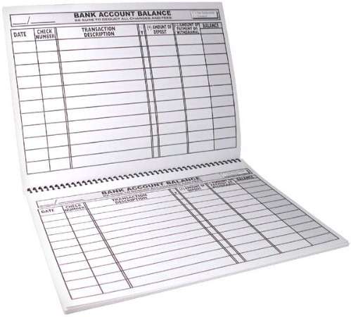 Large Print Check Deposit Register - Image 1