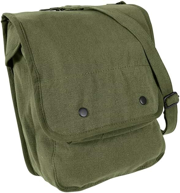 Rothco Canvas Map Case Shoulder Bag – Rugged Crossbody EDC Utility Storage - Product Image