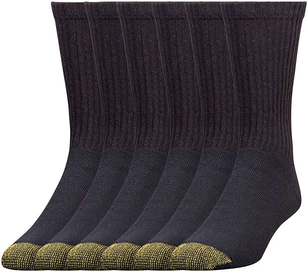 GOLDTOE Men's 656S Cotton Crew Athletic Socks (Multipack) - Image 1