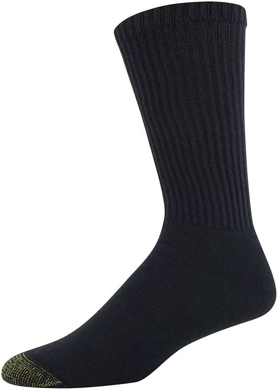 GOLDTOE Men's 656S Cotton Crew Athletic Socks (Multipack) - Image 3