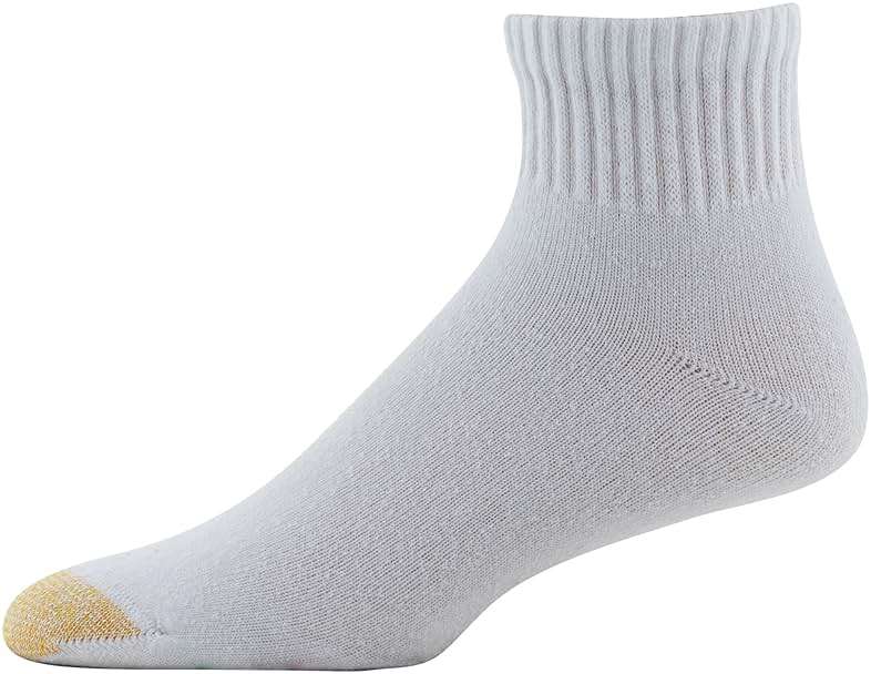 GOLDTOE Men's 656P Cotton Ankle Athletic Socks, Multipairs - Image 3