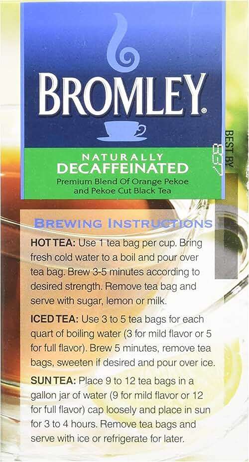 Bromley Naturally Decaffeinated Tea 48 ct - Image 3