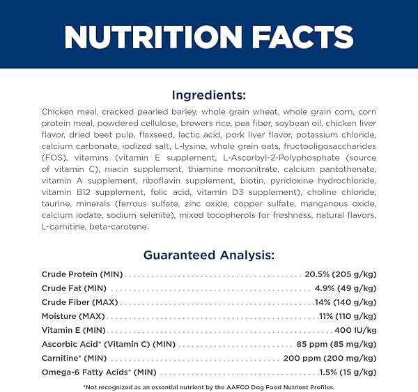 Hill's Science Diet Adult 1-6 Light Small Bites Dry Dog Food, Chicken Meal & Barley, 5 lb. Bag - Image 6