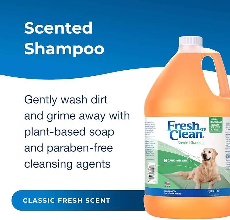 Lambert Kay Fresh'n Clean Scented Dog and Cat Shampoo, 1-Gallon - Image 2