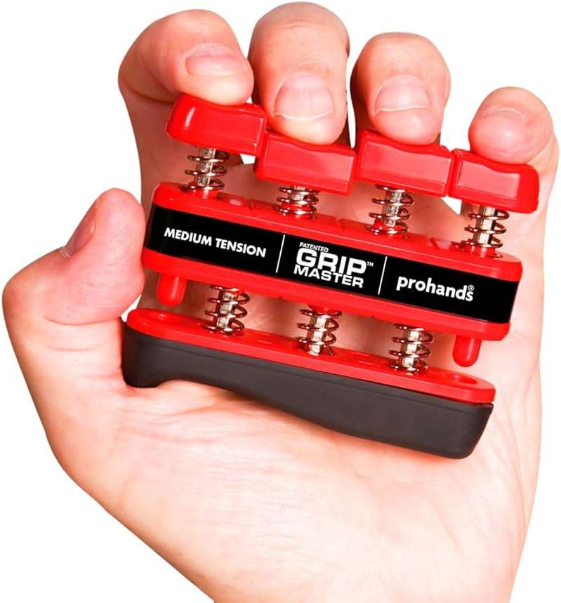 Prohands Gripmaster Hand Exerciser, Finger Exerciser (Hand Grip Strengthener), Spring-Loaded, Finger-Piston System, Isolate & Exercise Each Finger - Image 1