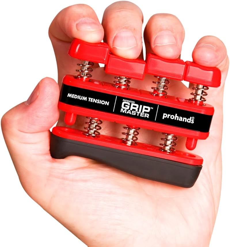 Prohands Gripmaster Hand Exerciser, Finger Exerciser (Hand Grip Strengthener), Spring-Loaded, Finger-Piston System, Isolate & Exercise Each Finger - Product Image