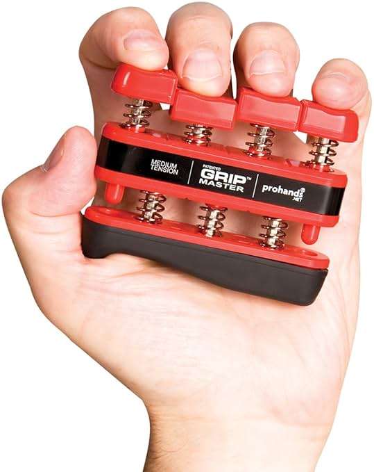 Prohands Gripmaster Hand Exerciser, Finger Exerciser (Hand Grip Strengthener), Spring-Loaded, Finger-Piston System, Isolate & Exercise Each Finger - Image 3