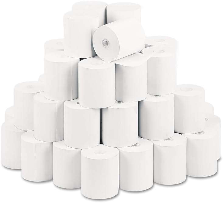 PM Company PMC05214 POS/Cash Register 3 1/8 Inch x 230 Feet 50 Rolls Per Unit - Image 2