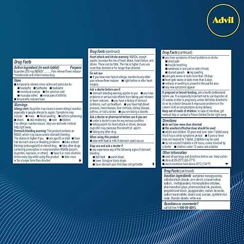 Advil Pain Reliever and Fever Reducer, Pain Relief Medicine with Ibuprofen 200mg for Headache, Backache, Menstrual Pain and Joint Pain Relief - 50x2 Coated Tablets - Image 8