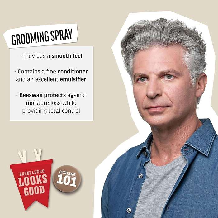 American Crew Men's Grooming Hair Spray, Flexible Buildable Hold & Smooth Finish for Fine or Gray Hair, 8.4 fl oz - Image 2