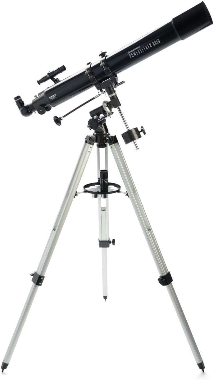 Celestron - PowerSeeker 80EQ Telescope - Manual German Equatorial Telescope for Beginners - Compact and Portable - Bonus Astronomy Software Package - 80mm Aperture - Image 2