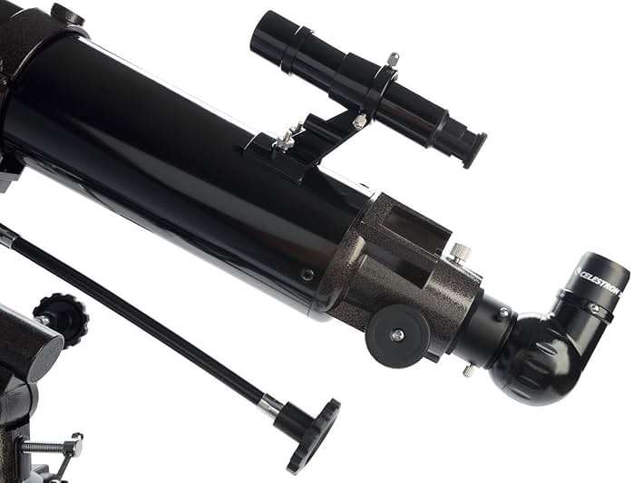 Celestron - PowerSeeker 80EQ Telescope - Manual German Equatorial Telescope for Beginners - Compact and Portable - Bonus Astronomy Software Package - 80mm Aperture - Image 6