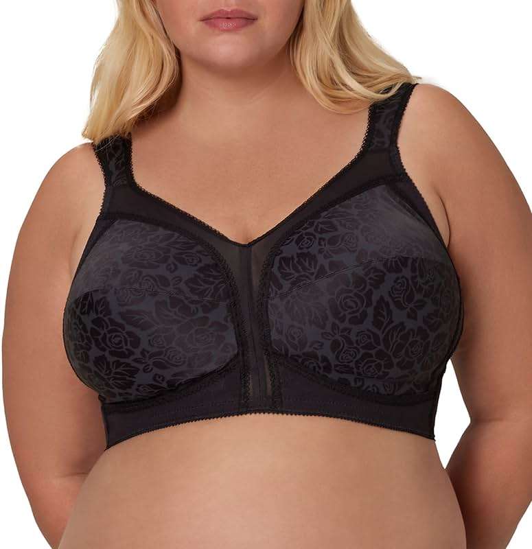 Playtex Women's Wireless Bra, 18 Hour Plus-Size Bras Available, Full Coverage, Smoothing, 4693, Single or 2-Pack - Image 1