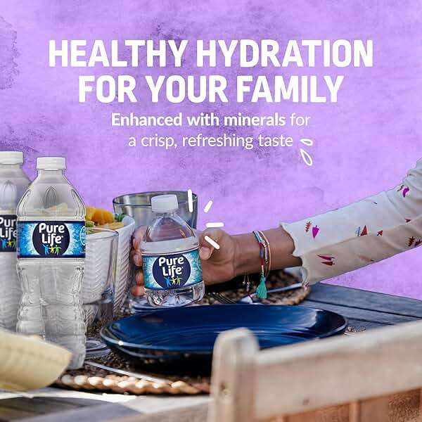 Pure Life Purified Water Bottles, 24 Pack - Still Bottled Water Enhanced with Minerals for a Crisp Taste, Plastic Bottles - 8 Fl Oz - Image 6