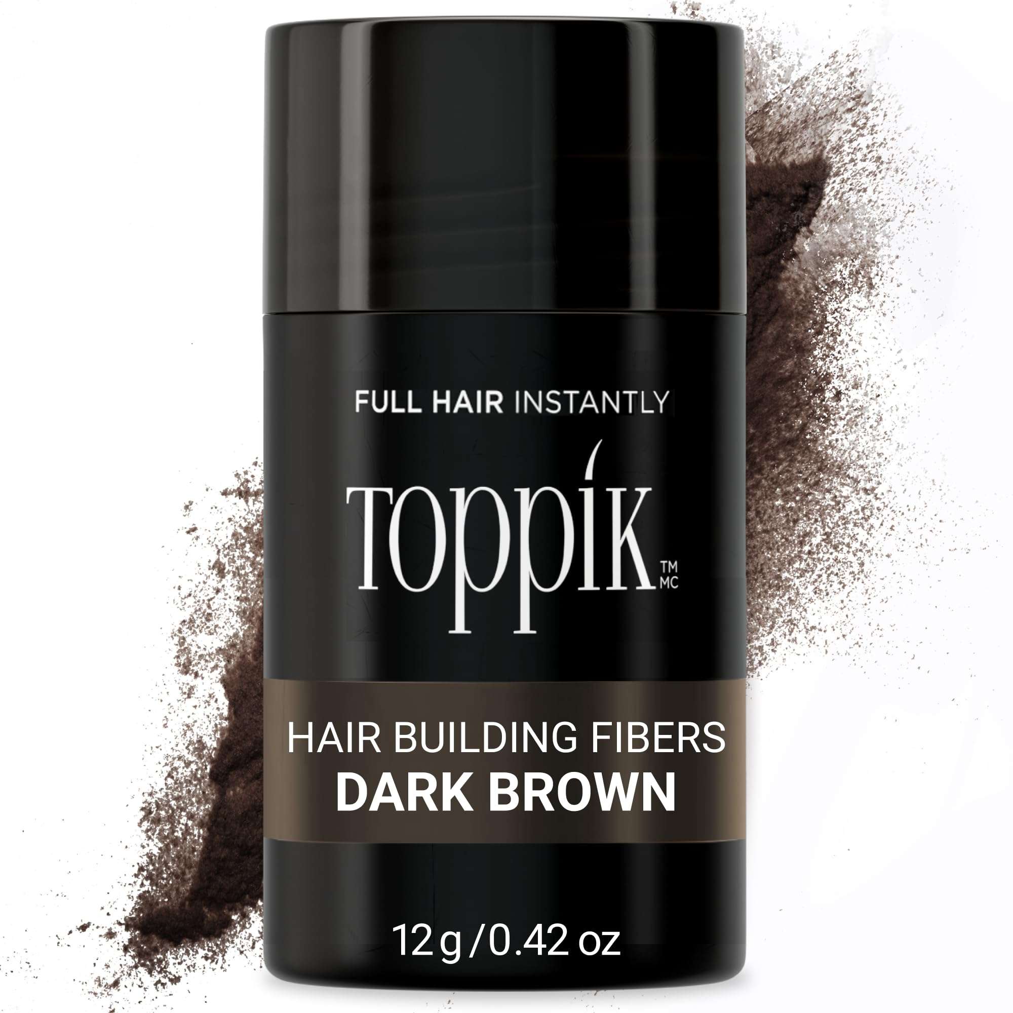 Toppik Hair Building Fibers, Fill In Fine or Thinning Hair Instantly Thicker, Fuller Looking Hair 9 Shades,4 size options - Image 1