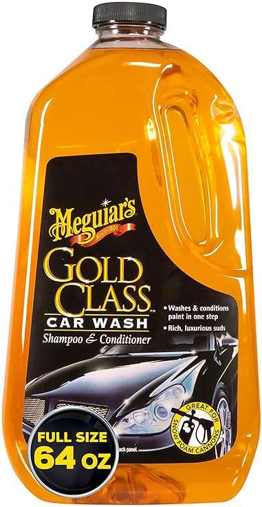 Meguiar's Gold Class Car Wash – Premium Foaming Auto Wash Soap, High Gloss Finish, Safe for Clear Coats, Deep Cleans without Removing Waxes, Car Detailing Supplies for Cars, Trucks & SUVs – 64 Oz - Image 1
