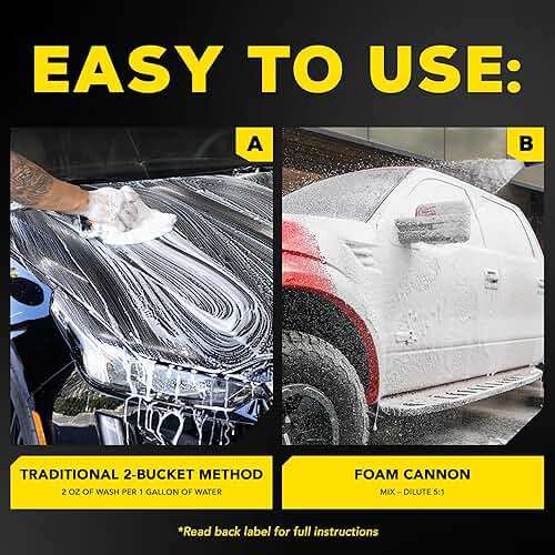 Meguiar's Gold Class Car Wash – Premium Foaming Auto Wash Soap, High Gloss Finish, Safe for Clear Coats, Deep Cleans without Removing Waxes, Car Detailing Supplies for Cars, Trucks & SUVs – 64 Oz - Image 6