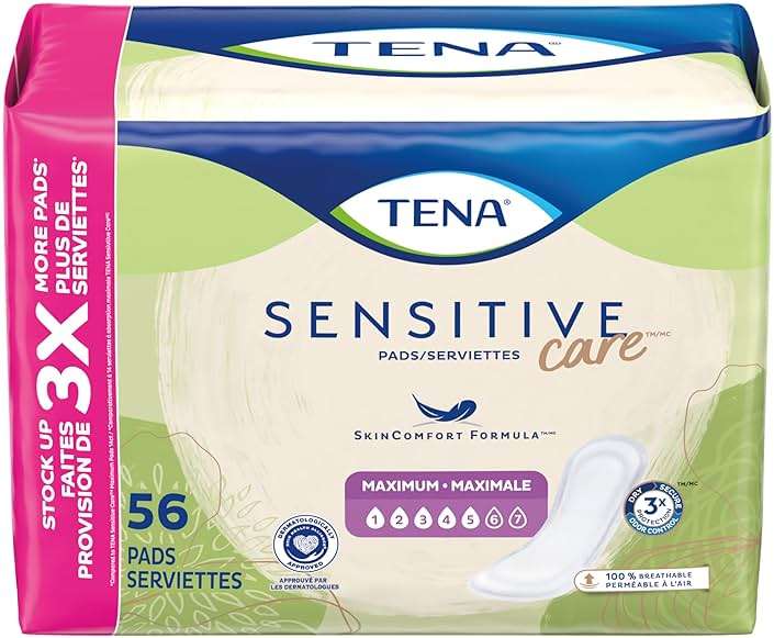 TENA Sensitive Care Maximum Pads, Regular Length, 56 count - Image 3