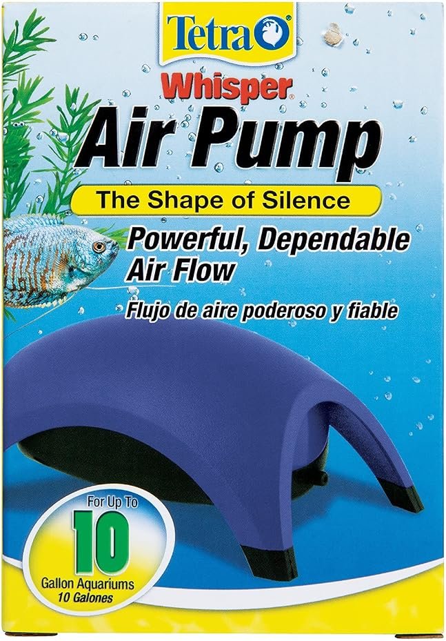 Tetra Whisper Air Pump Up To 10 Gallons, For Aquariums, Powerful Airflow, Non-UL Listed - Product Image