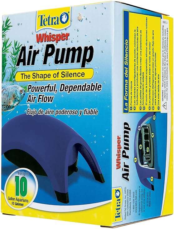Tetra Whisper Air Pump Up To 10 Gallons, For Aquariums, Powerful Airflow, Non-UL Listed - Image 5