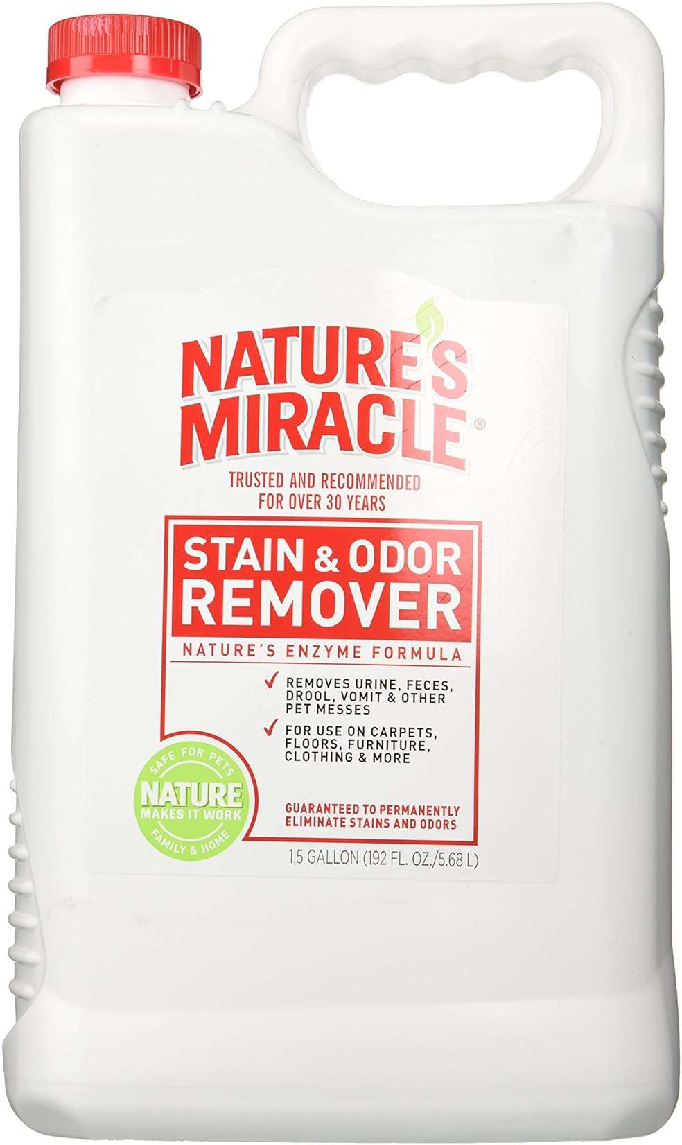 Nature's Miracle Pet Stain and Odor Remover, 1-1/2-Gallon - Image 1