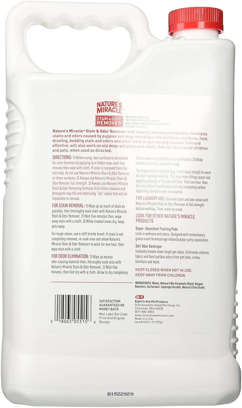 Nature's Miracle Pet Stain and Odor Remover, 1-1/2-Gallon - Image 2