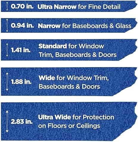 ScotchBlue Original Multi-Surface Painters Tape, 2 Inch Wide (1.88 In. x 60 Yds), 6 Rolls Blue Paint Tape Protects Surfaces & Removes Easily, Masking Tape for Indoor and Outdoor Use (2090-48TP6) - Image 7
