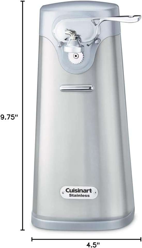 Cuisinart SCO-60 Deluxe Electric Can Opener, Quality-Engineered Motor System Allows you to Open Any Size Can, Stainless Steel - Image 3