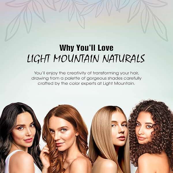 Light Mountain Henna Hair Color & Conditioner – Black Hair Dye, Organic Henna Leaf Powder and Botanicals, Chemical-Free, Semi-Permanent Hair Color + 4 Hair Clips - Image 5