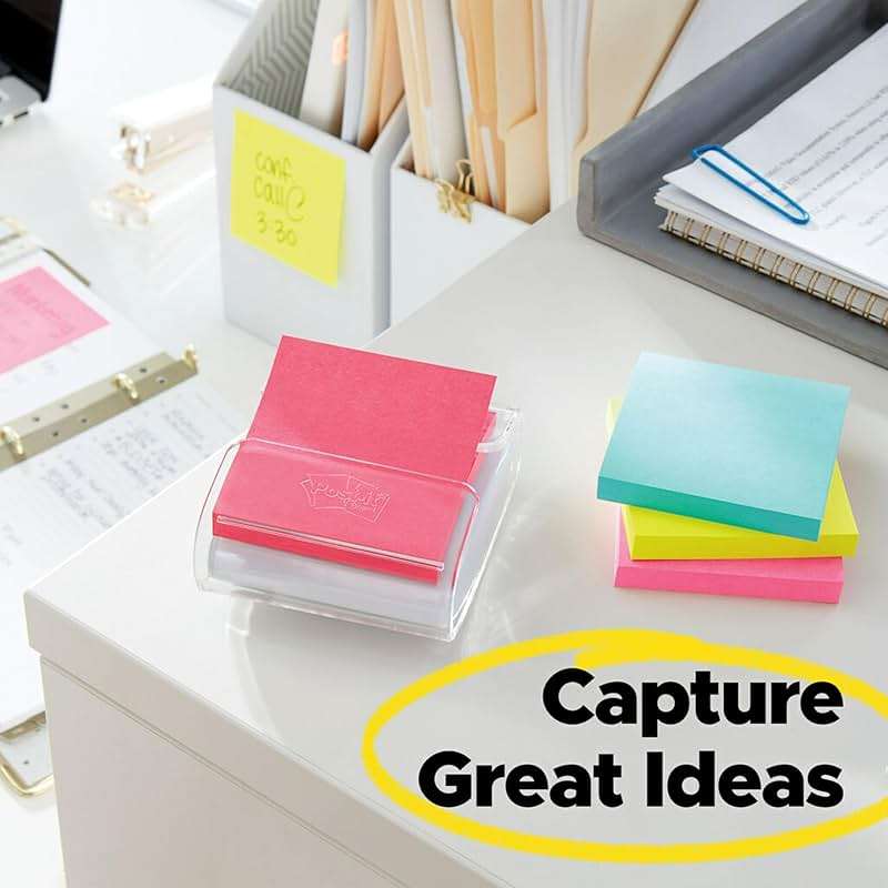 Post-it Pop-up Notes, 6 Sticky Note Pads, 3 x 3 in., School Supplies, Office Products, Accordion Sticky Notes Work with Pop-Up Note Dispenser, Poptimistic Collection - Image 8