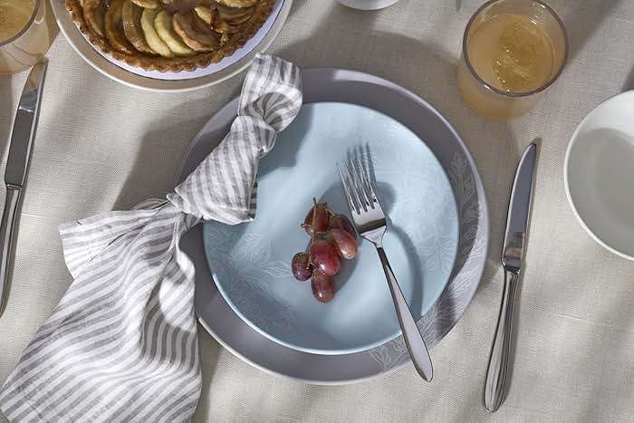 Oneida Silverware Set For 8, Mooncrest 45-Piece Everyday Flatware Set with Serving Utensils, Service For 8, 18/0 Stainless Steel and Dishwasher Safe, Knives Spoons And Forks Sets (Silver, 45 Piece) - Image 13