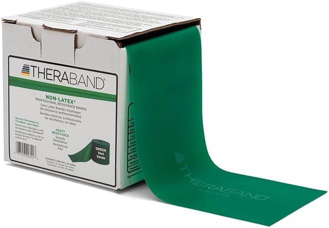 THERABAND Resistance Band, Gold, Max, 25-Yard Roll, Latex-Free, Elastic Band for Exercise, Physical Therapy, Yoga, Pilates, Stretching, Home Workouts, Color-Coded for Easy Resistance Levels - Product Image